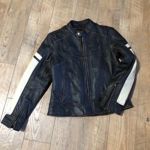 Leather moto jacket